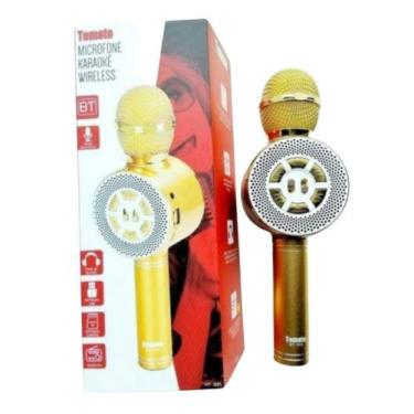 Imagem de Microfone Sem Fio Karaokê Wireless Tomate Mt-1035