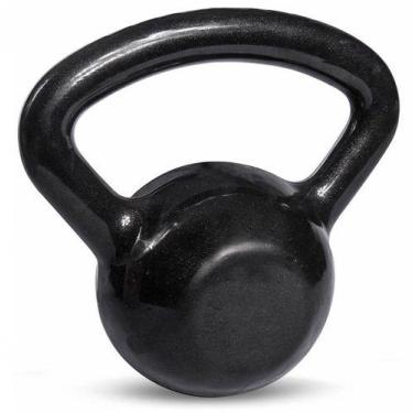 Imagem de Kettlebell Emborrachado - Treinamento Funcional - Rythmoon, Preto, 14k