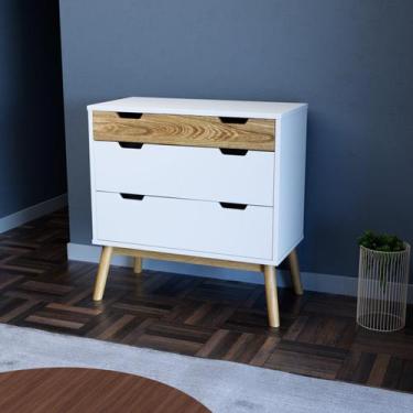 Imagem de Cômoda 3 Gavetas em Madeira Maciça Lara Parpinelli