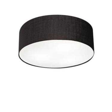 Imagem de Plafon Para Sala de Estar Cilíndrico SE-3005 Cúpula Cor Preto - Vivare