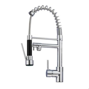 Imagem de SOFTINOX Torneira Cozinha Gourmet Monocomando 50 CM, Torneira Cozinha de luxo flexível 2 Saídas (Brilhante)