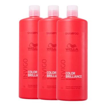 Imagem de Kit 3 Color Brilliance Shampoo 1L - Wella - Wella Professionals