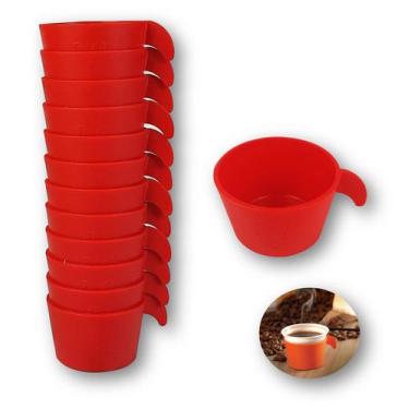 Imagem de Conjunto Copete 12 Porta Copos Descartável Empilhável Cantinho Café Es