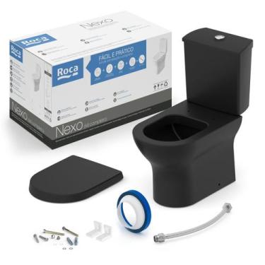 Imagem de Kit Vaso Sanitário com Caixa Acoplada e Assento Soft Close Nexo Roca