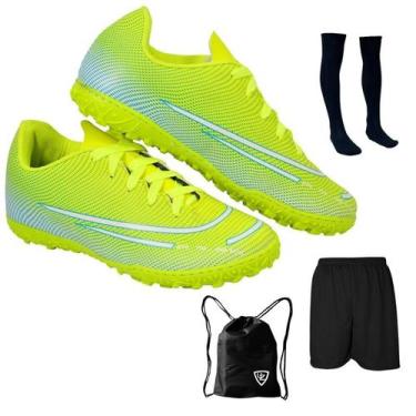 Imagem de Chuteira Society Adulto Juvenil Sosaite Campo Sintético Futebol Nova +