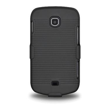 Imagem de Amzer AMZ95365 Shellster Shell coldre combo capa para Samsung Galaxy Stellar I200-1 pacote - embalagem de varejo - preta