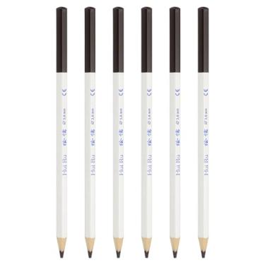 Imagem de PATIKIL Conjunto de lápis de cor marrom escuro, 6 lápis de cor a óleo, lápis de desenho de madeira para artistas, pintura, esboço