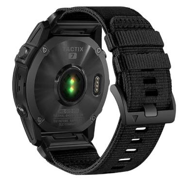 Imagem de AHXLL Pulseira de relógio de ajuste rápido de 26 mm compatível com Garmin Fenix 7X/ Fenix 6X/Fenix 5X/Enduro 2, pulseira esportiva de nylon resistente para Garmin Fenix 7X Pro Sapphire Solar/6X Pro/5X