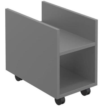 Imagem de Suporte Para Cpu E Nobreak Com Rodízios Guide L03 Cinza - Lyam - Lyam 