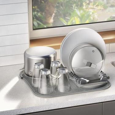 Imagem de Escorredor de Louças Electrolux Top Dry com Tapete de Microfibra Dobrá