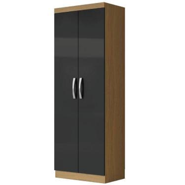 Imagem de Armário Multiuso Organizador Lavanderia 2 Portas 3 Prateleiras 1,70m New Aramóveis Atac Graf