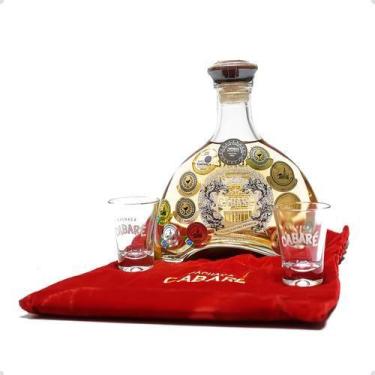 Imagem de Cachaça Cabaré Extra Premium 15 Anos Garrafa 700 Ml+ 2 Copos - Dom Tap