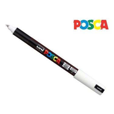 Imagem de Kit 6 PC-1MR Caneta Posca Branca Extra Fina - UNI