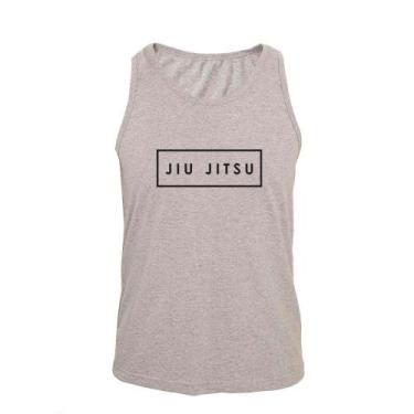 Imagem de Regata Masculina Algodão Jiu Jitsu Quadrado Estampada Verão - Ragor, E