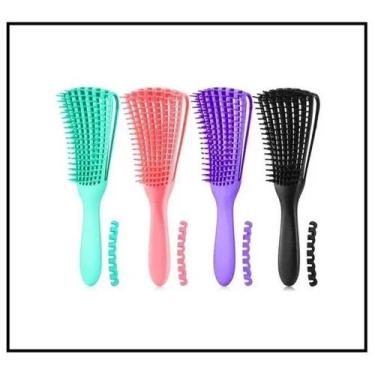 Imagem de Escova De Cabelo Com Cachos Pente Polvo - Bellas