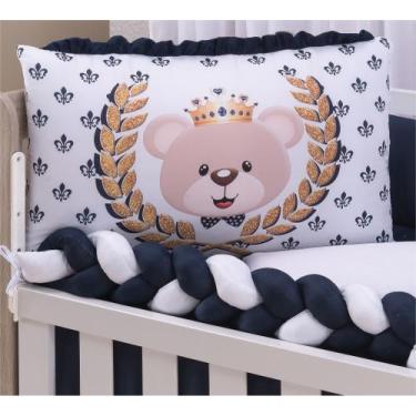 Imagem de Kit De Berço Americano Para Menino  Menina Impeio Marinho Sublimado 10