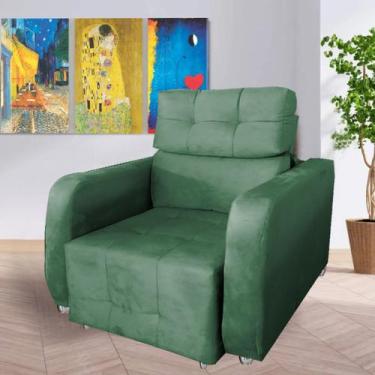 Imagem de Poltrona Reclinavel Sala De Estar Safira Amamentação - Moveis Aguias, 