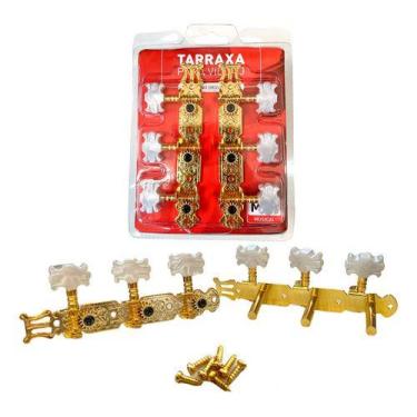 Imagem de Tarraxa Tarracha Violão Nylon Aço Pino Fino Dourada Dourado - mxt, Dou