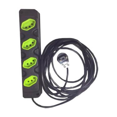 Imagem de Extensão Elétrica 10/20a 30 Metros 4 Tomadas Cabo Pp 2x1,0mm - Lisse O
