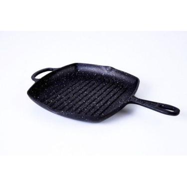 Imagem de Frigideira Antiaderente Grill Quadrada - La Chef, Cinza