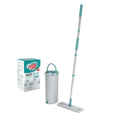 Imagem de Mop Lava E Seca Fit 5 Litros Mop6088 Flash Limp Verde Cinza