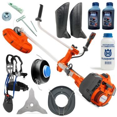 Imagem de Roçadeira Husqvarna 545rx 45,7cc Motor X-torq Óleo e Misturador Perneira Segurança