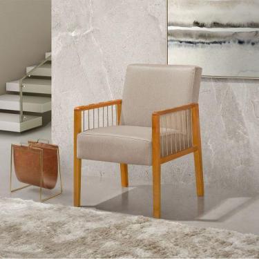 Imagem de Poltrona Decorativa Base em Madeira Maciça e Corda Náutica Copacabana 