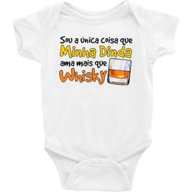 Imagem de Roupa Body Bebê Infantil Sou a única coisa que minha Dinda Ama Mais Qu