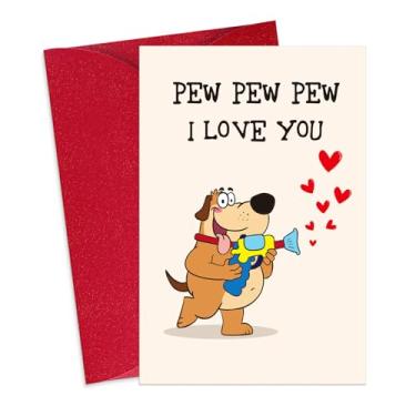 Imagem de FLYAB Cartão engraçado de Dia dos Namorados Cartão Feliz Dia dos Namorados GX9