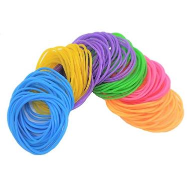 Imagem de Zugar Land Pulseiras coloridas de gelatina neon dos anos 80 (18 cm) pulseiras de gel retrô rock pop star arco-íris diva disco (2 pacotes - 288 peças)