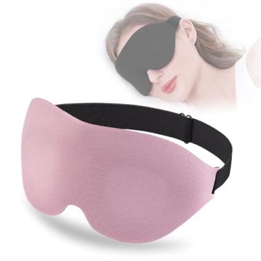 Imagem de Máscara de dormir para homens e mulheres, máscara de olho 3D para dormir, copo contornado respirável, máscara de olhos vendada, máscaras de sono macias com alça ajustável, máscara de dormir de urso do