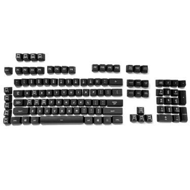 Imagem de HUYUN Conjunto Completo de 113 Teclas Pretas para Teclado Mecânico de Jogos Logitech G910 Orion Spark RGB USB