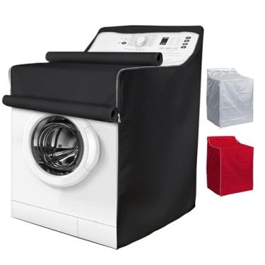 Imagem de BlueStars Tampa da lavadora/secadora para máquinas de carga superior e de carga frontal - Proteção à prova d'água e à prova de poeira e à prova de sol -W29"D28"H43" - Ajuste premium com design de zíper grosso - Adequado para a maioria das máquinas de lavar e secar