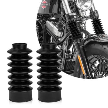 Imagem de psler Capas de Garfo Dianteiro de Motocicleta de 39 Mm, Protetores de Borracha, Protetores de Amortecedores, Adequados para Sportster Xl883 1200 Dyna Fxd com Garfo de 39 Mm.