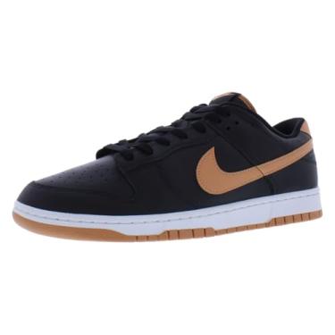 Imagem de Nike Tênis masculino retrô Dunk Low, Preto, âmbar, marrom, preto, branco, 44