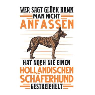 Imagem de Hollandse Herder Notizbuch: Hollandse Herder Glück Holländischer Schäferhund / 6x9 Zoll / 120 karierte Seiten Seiten