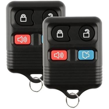 Imagem de Discount Keyless Chaveiro de controle remoto de carro de entrada sem chave de substituição compatível com Fod Lincoln Mercury (pacote com 2)