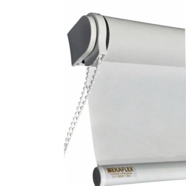 Imagem de Bekaflex Cortina Blackout Persiana, para Portas e Janelas, Ideal para Quarto, Sala, Cozinha, Escritório e Varanda (Cinza, 1,60 L X 1,20 A)