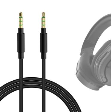 Imagem de Cabo de extensão de fone de ouvido para jogos Geekria QuickFit para cabo de conversação de tartaruga praia/cabo de conversa/áudio para PS4/Xbox One com conector de fone de ouvido macho para macho de 3,5 mm (preto, 3 pés)