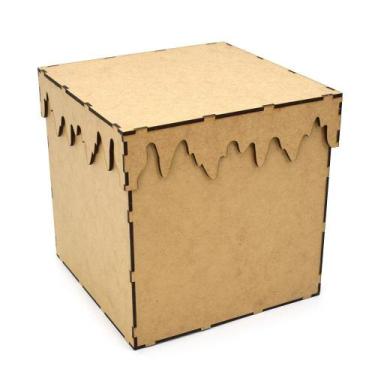 Imagem de Porta Panetone de 1kg com Tampa Derretida 19,2 x 19 cm - Clf artesanat