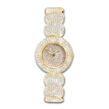 Imagem de Relógio Feminino "Rare Luxury" - Cravejado com Brilhos, Aço Inoxidável, 40mm de Diâmetro, Pulseira de 24cm - Acessório Elegante e Sofisticado