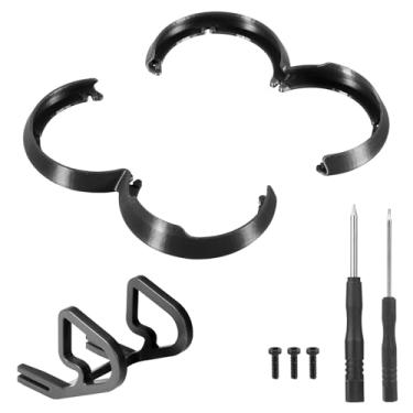 Imagem de Kit protetor de drone para DJI Neo, acessórios de drone capa protetora de plástico com parafuso e chave de fenda compatível com DJI Neo (preto)
