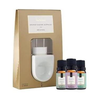 Imagem de Kit Aromatizador Eletrico Bivolt Original + 3 Essencias Via Aroma 10ml