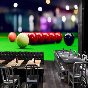 Imagem de Lcythiazole Papel de parede mural Snooker Billiard Hall papel de parede grande HD bilhar foto para sala de estar café restaurante quarto infantil tamanho personalizável descascar e colar