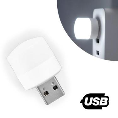 Imagem de Mini Luminaria Luz Lampada Led Abajur Usb Notebook Modelo:Branco Frio 