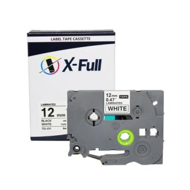 Imagem de Fita Compatível P/ Rotuladora Brother Tze-231 Tzc-231 X-Full