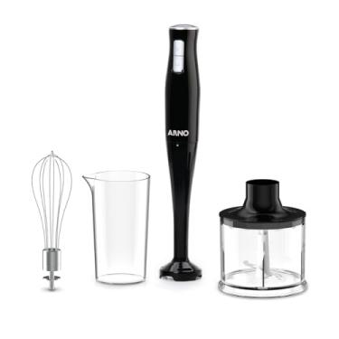Imagem de Mixer Arno TurboMix Pro 400W MX31, 3 em 1 com Processador de 600ml, Batedor para Claras e Copo Medidor de 500ml, Versátil, Potente e Prático, 110V