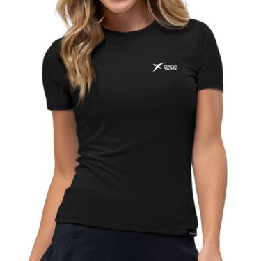 Imagem de Camiseta Drop Shot Baby Look Logo Preto-P