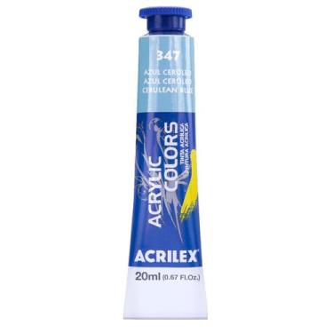 Imagem de Tinta Acrylic Colors Acrilex 20ml 347 Azul Cerúleo, 347 - AZUL CERULEO