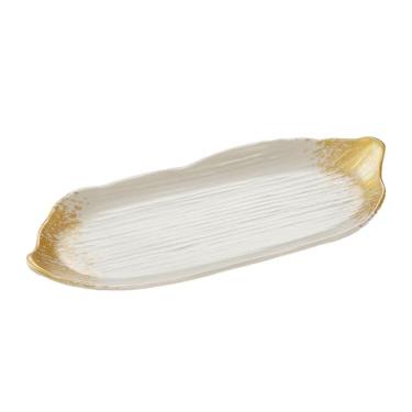 Imagem de Prato retangular de restaurante de churrasco, prato lateral de restaurante de imitação de porcelana -3135